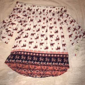 Off the shoulder top